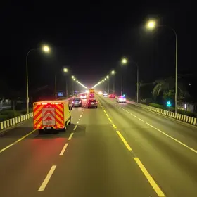 pista marginal da Fernão Dias