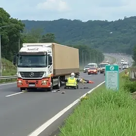 acidente na Fernão Dias